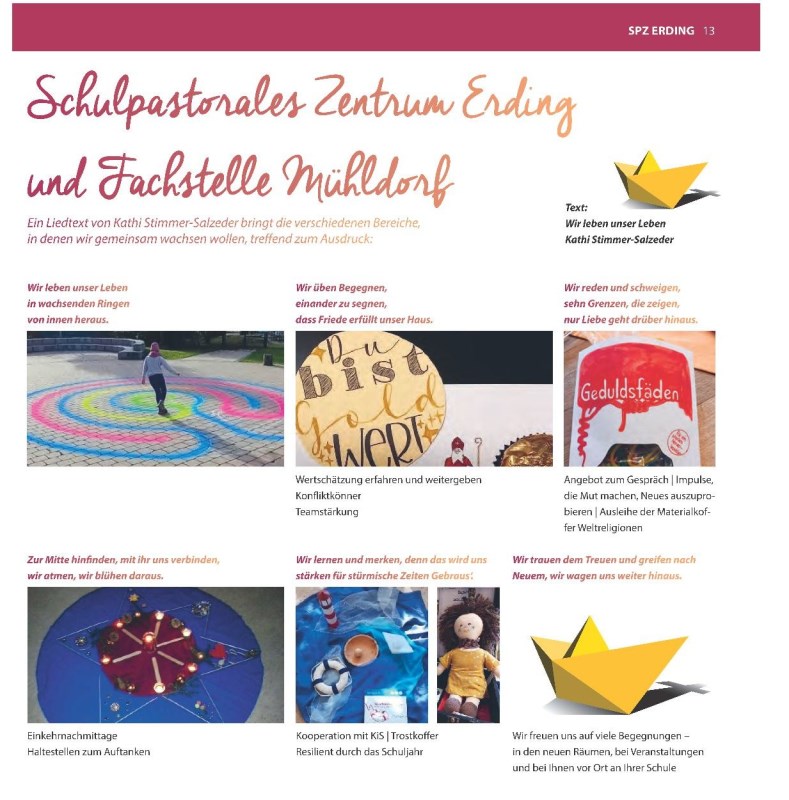 Titelbild des Programms des SPZ Erding