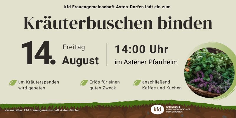 Teaser Kräuterbuschen binden 2026