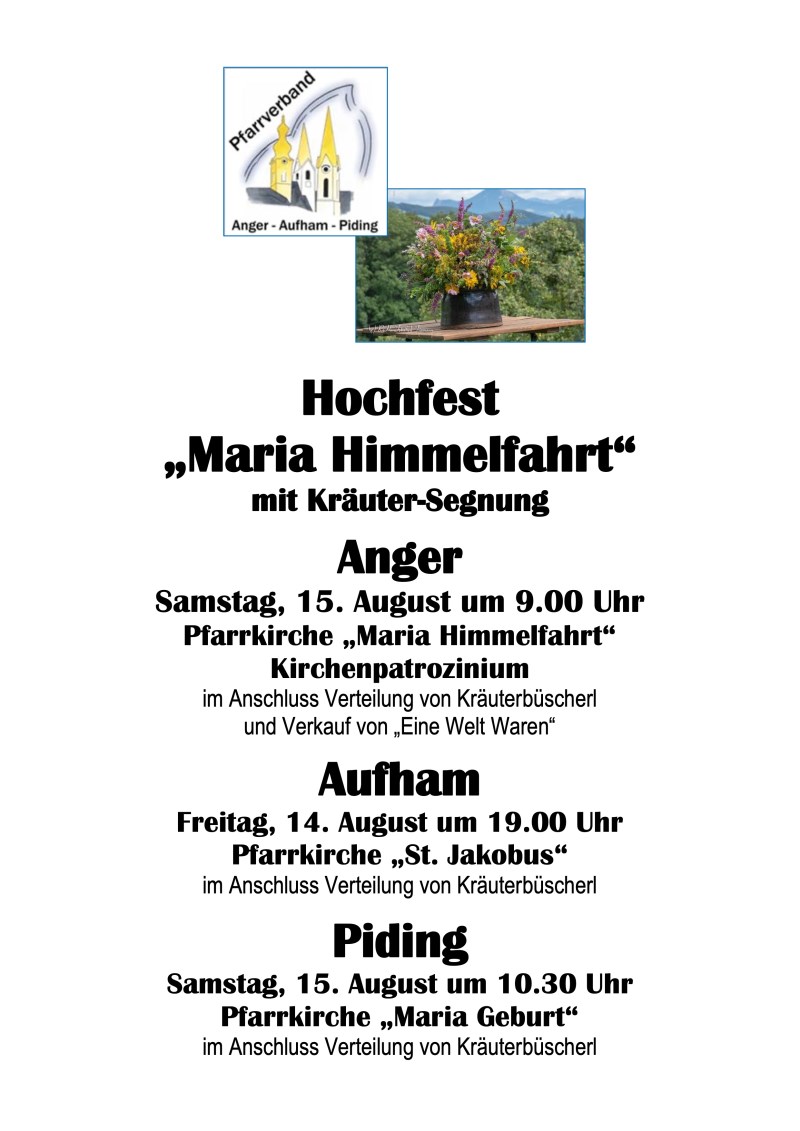 PV AAP Hochfest Maria Himmelfahrt