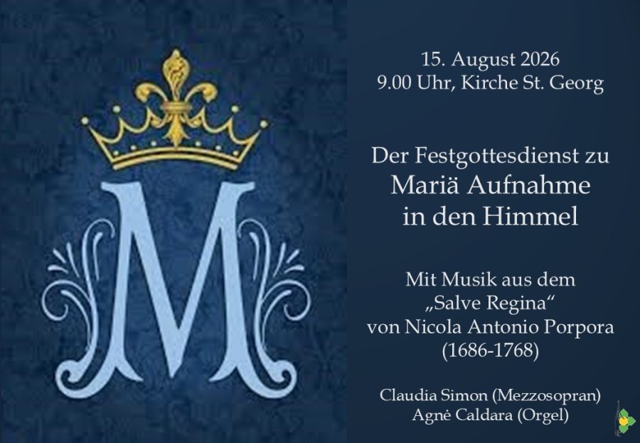 Plakat zum Festgottesdienst 15.08.26