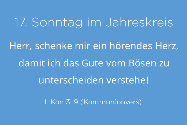 Zitat zum 17. So im Jk A