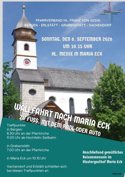 Wallfahrt nach Maria Eck 06.09.2026