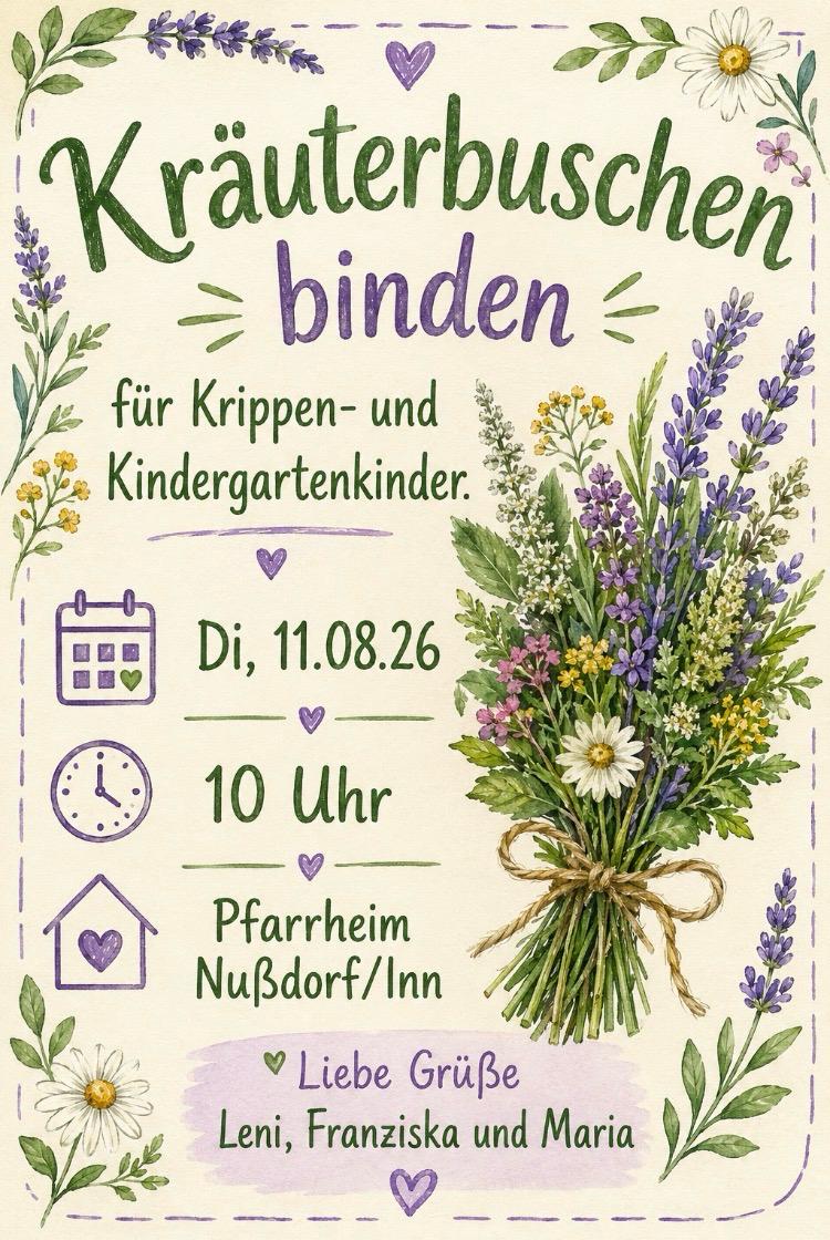 Kinder Kräuterbuschenbinden