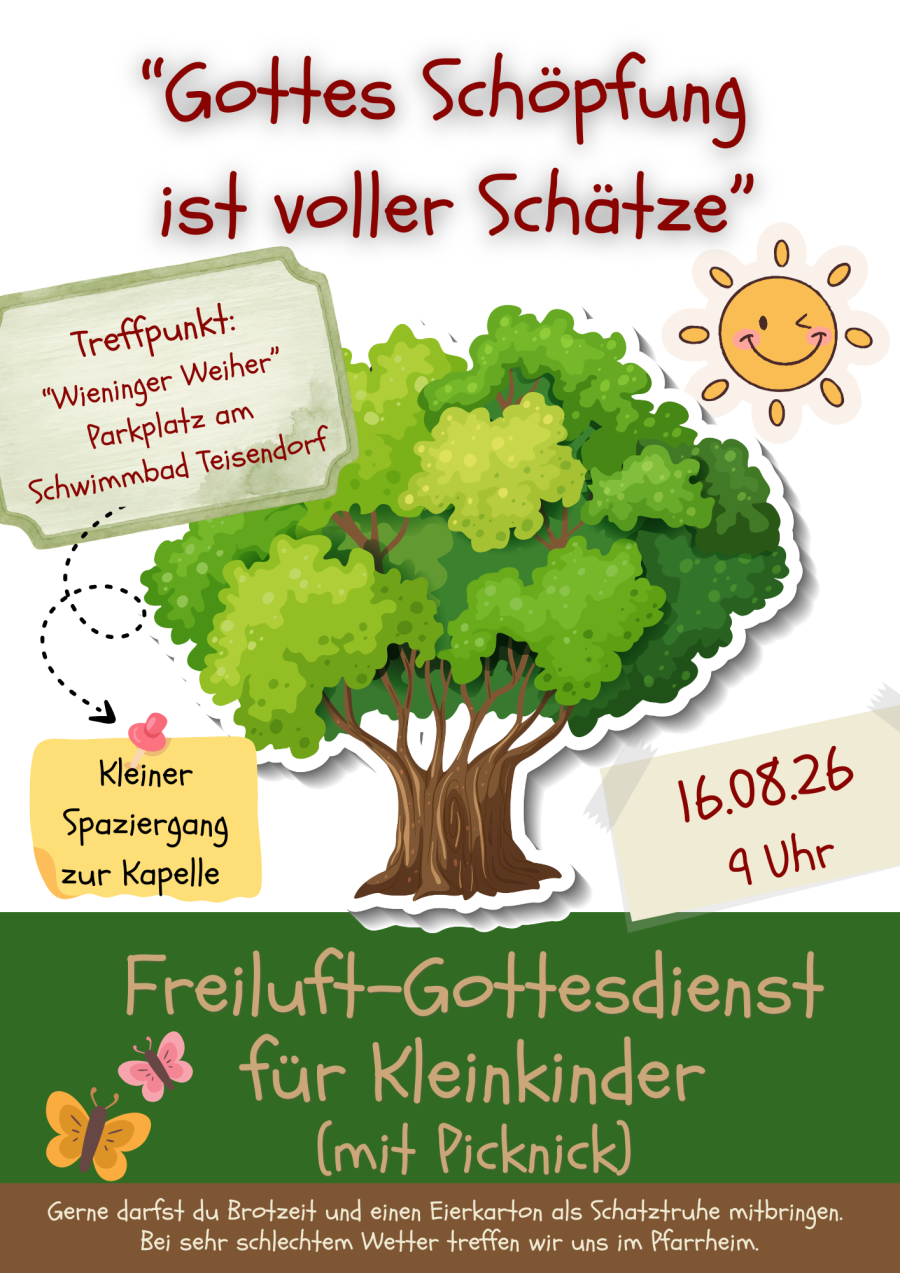 Kleinkindergottesdienst Sommer 2026