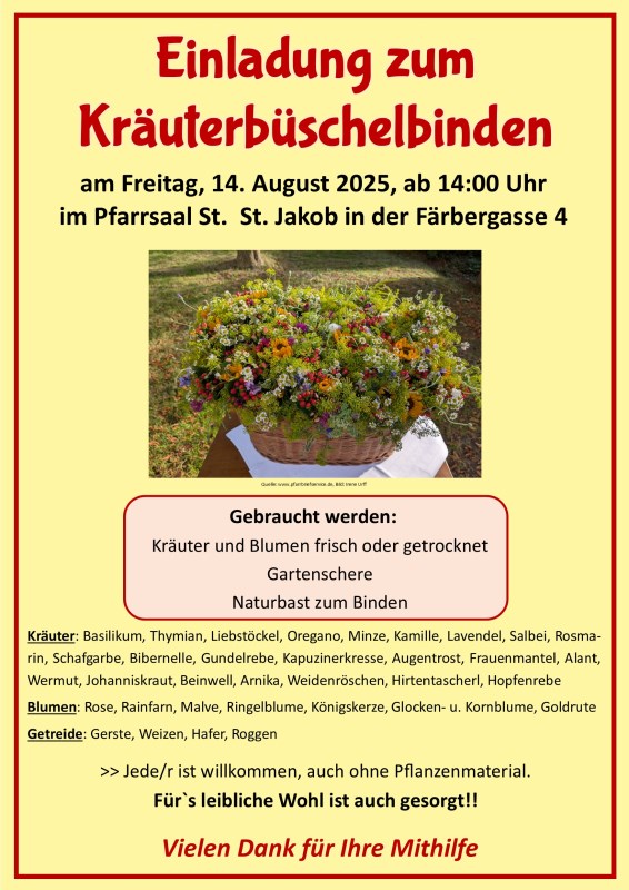 Kräuterbüschelbinden