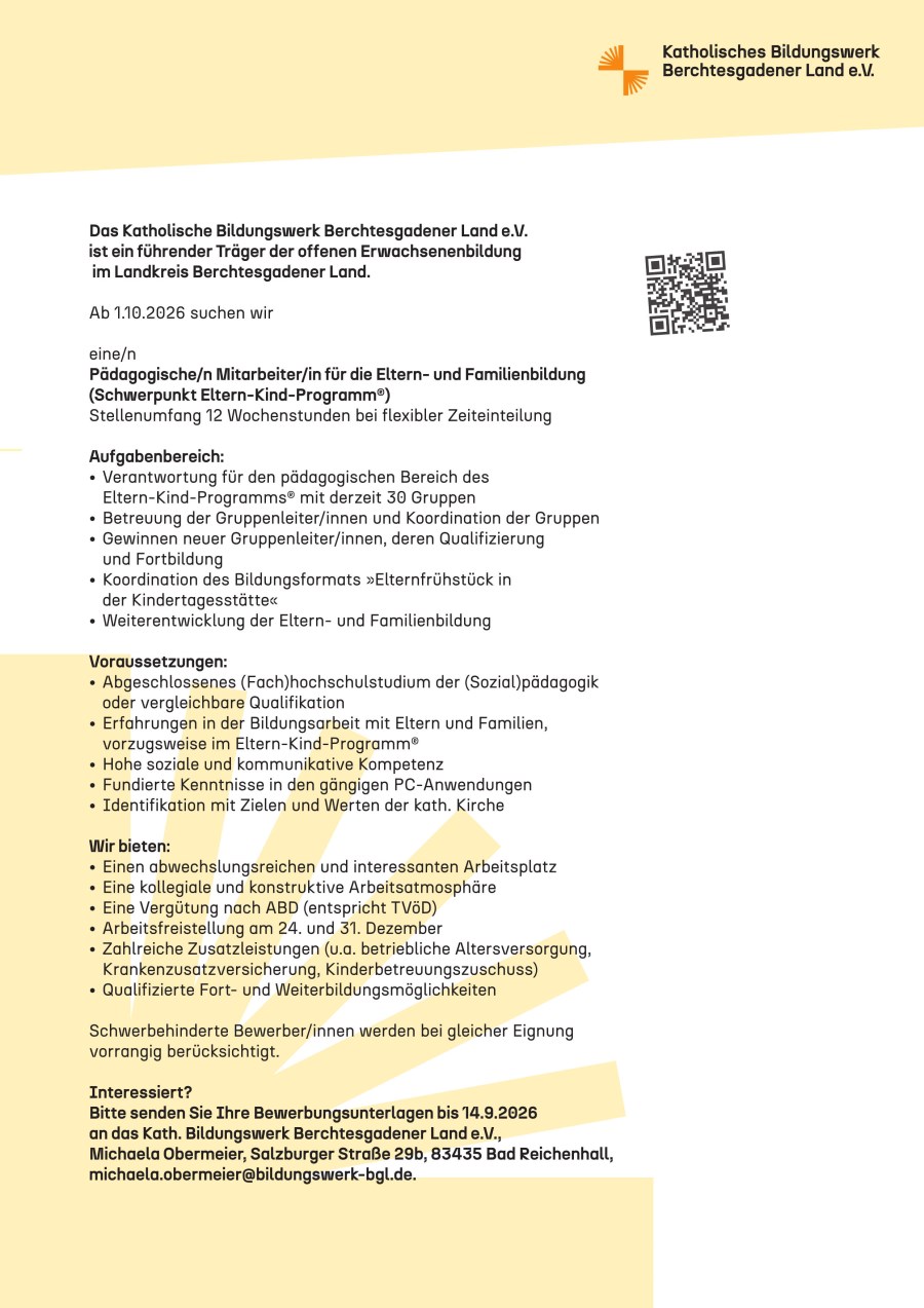 Stellenausschreibung EKP