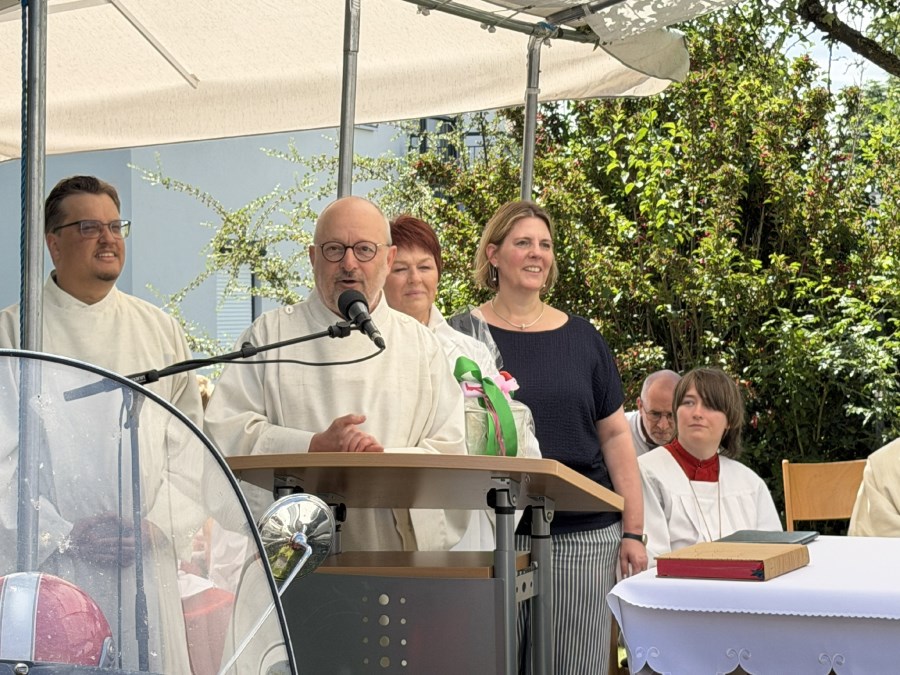 Taufkirchen, Motorradgottesdienst, Wortgottesdienstleiter