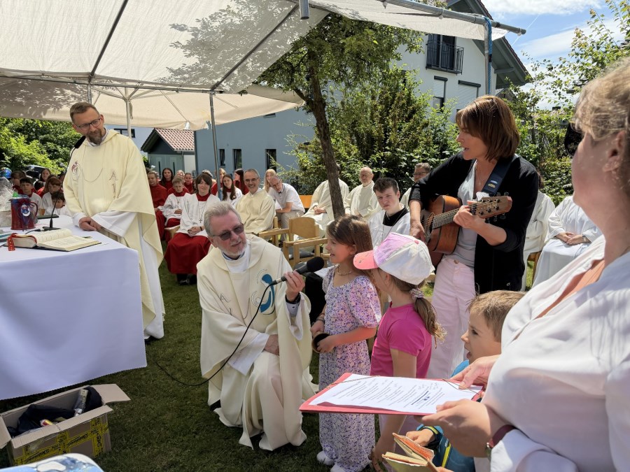 Taufkirchen, Motorradgottesdienst, Kindergarten