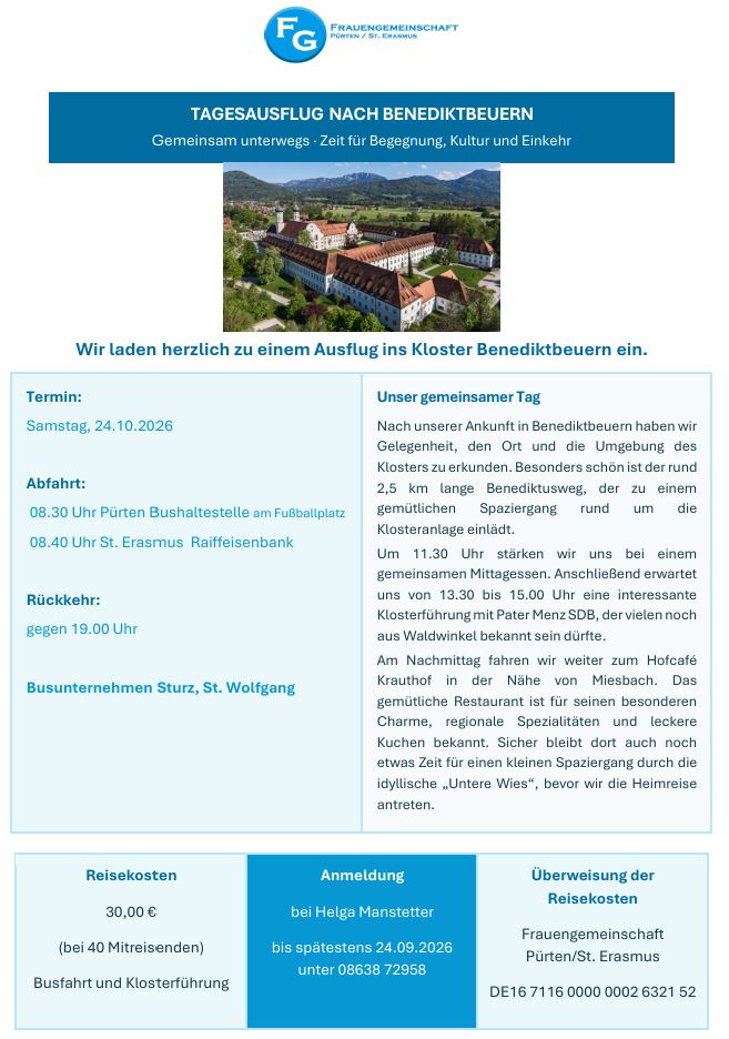 Frauengemeinschaft Ausflug