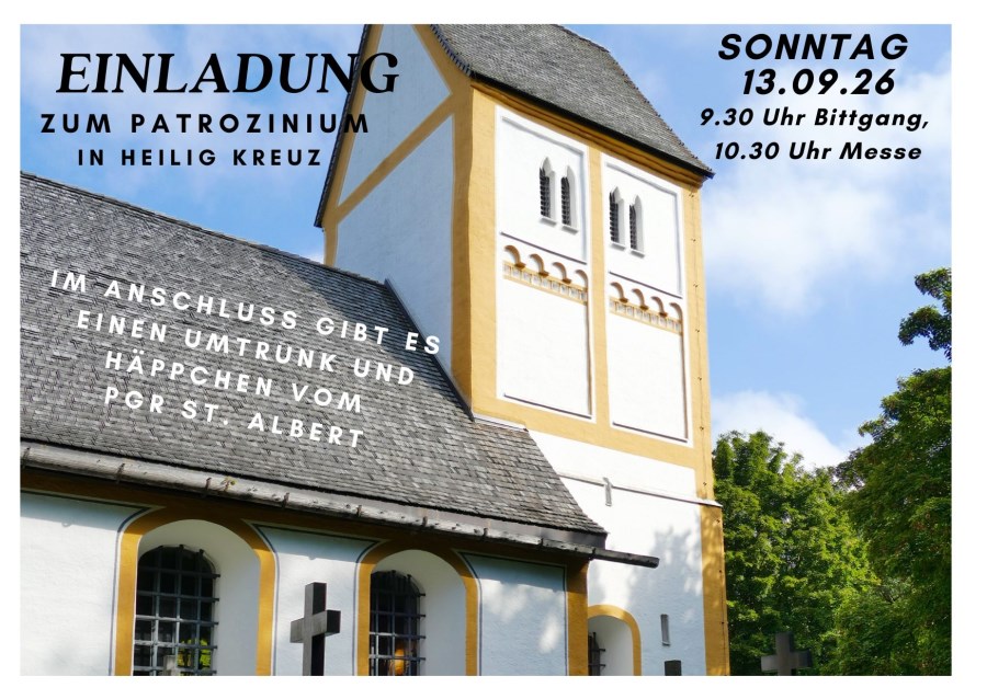 Patrozinium Heilig Kreuz am 13. September 2026
