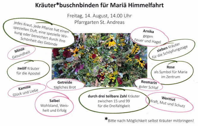 Einladung Kräuterbuschenbinden