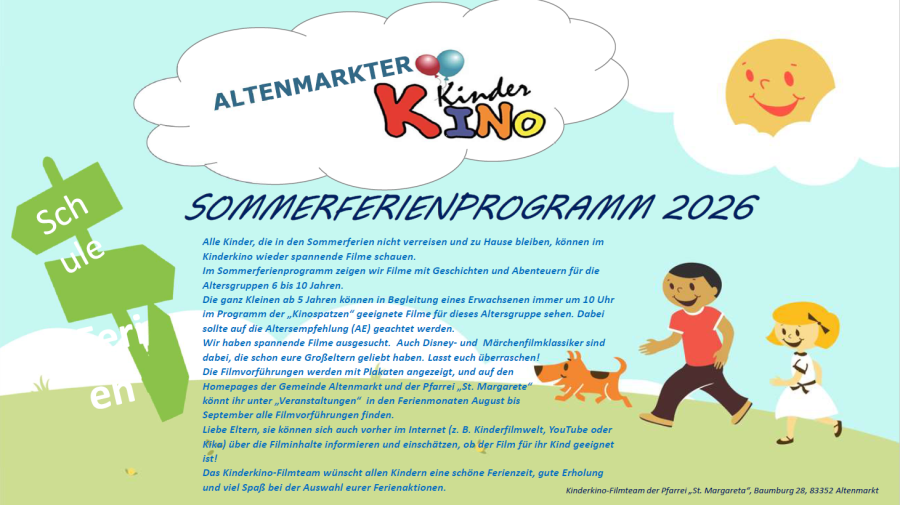 Kinderkino Sommer 2026