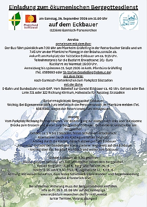 Einladung Berggottesdienst 2026