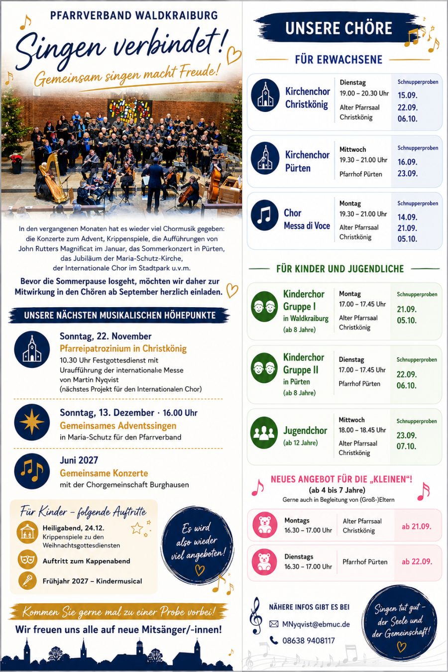 Flyer im Pfarrverband