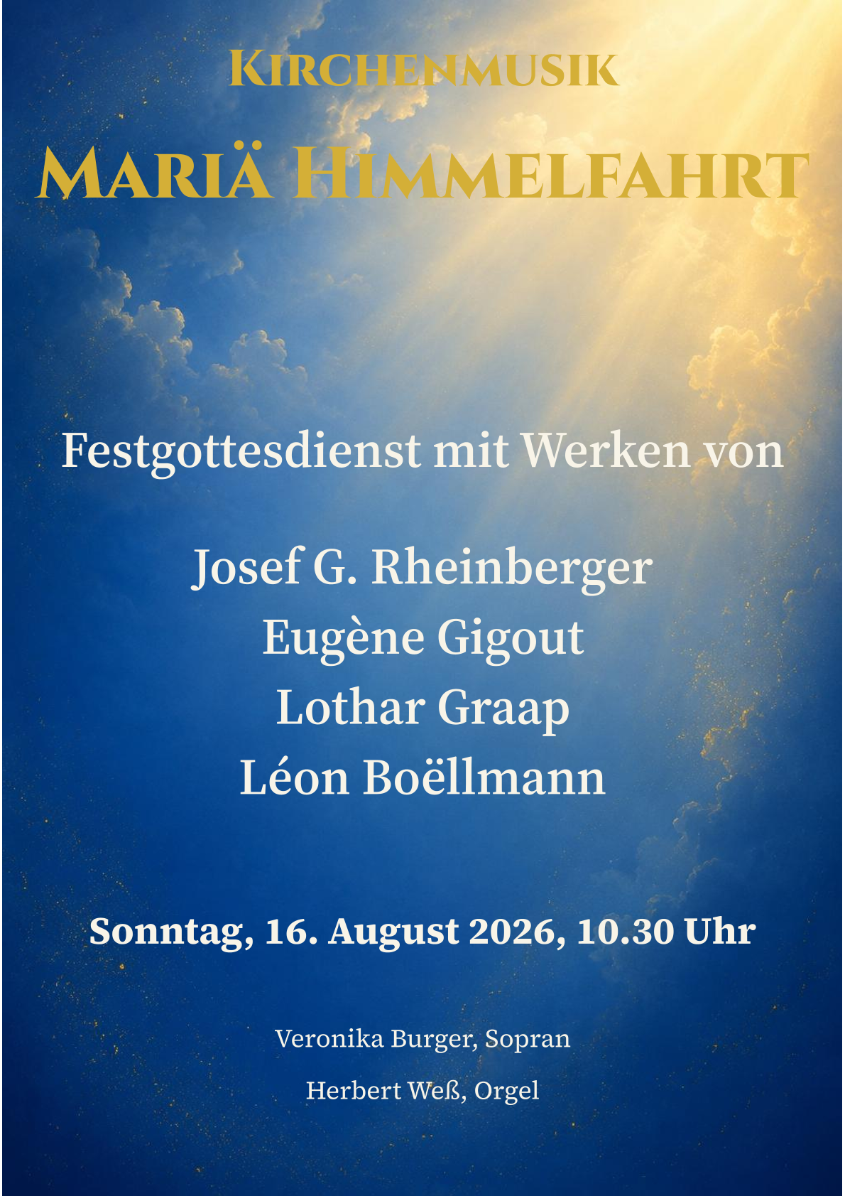 Kirchenmusik zu Mariä Himmelfahrt