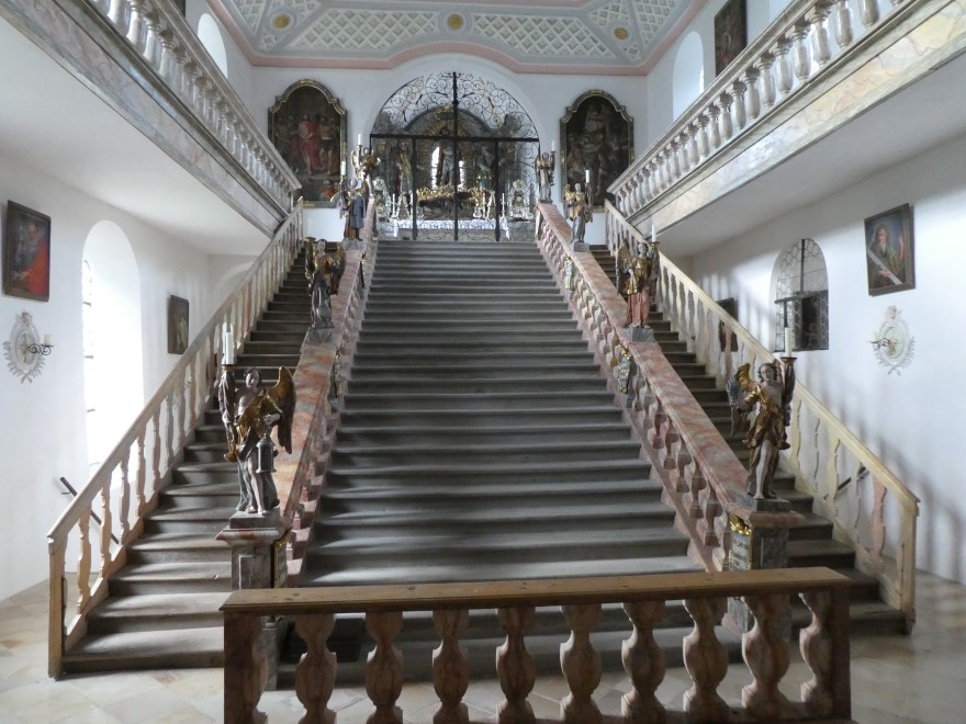 Nachbildung der römischen hl. Stiege  in der hl. Kreuzkirche