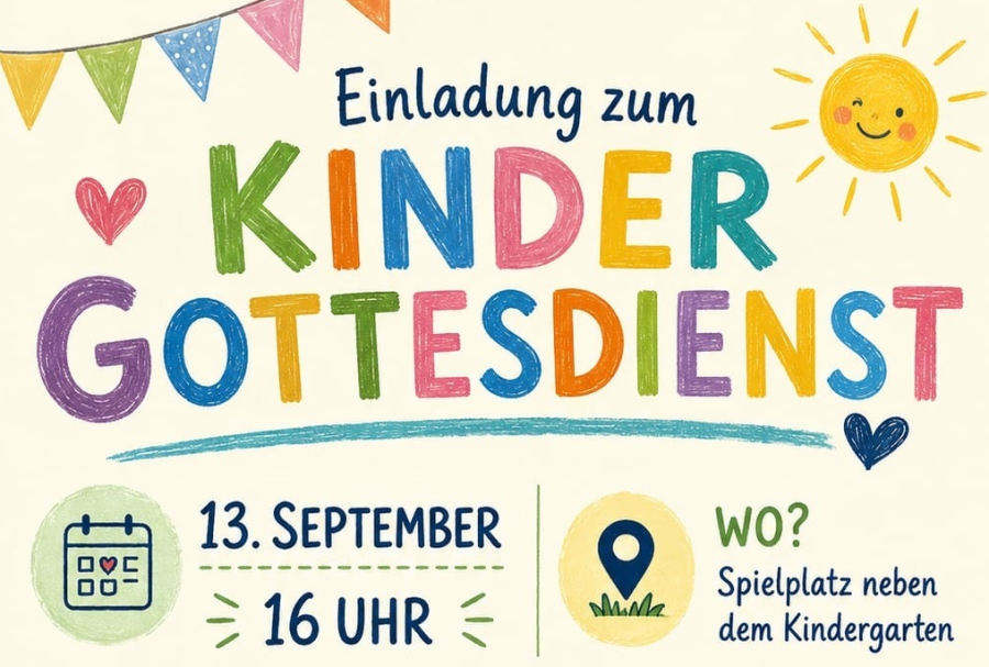Einladung zum Kindergottesdienst