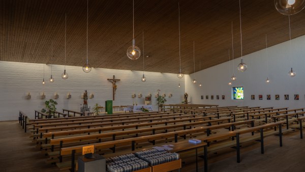 Blick Richtung Altar für Slider