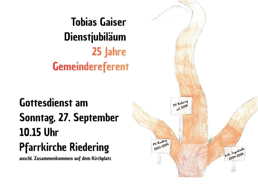 Dienstjubiläum Gemeindereferent Tobias Gaiser