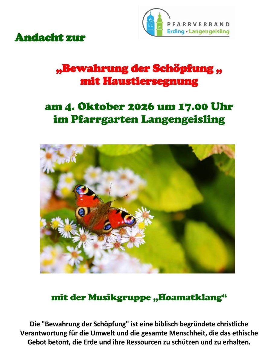 Haustiersegnung 2026