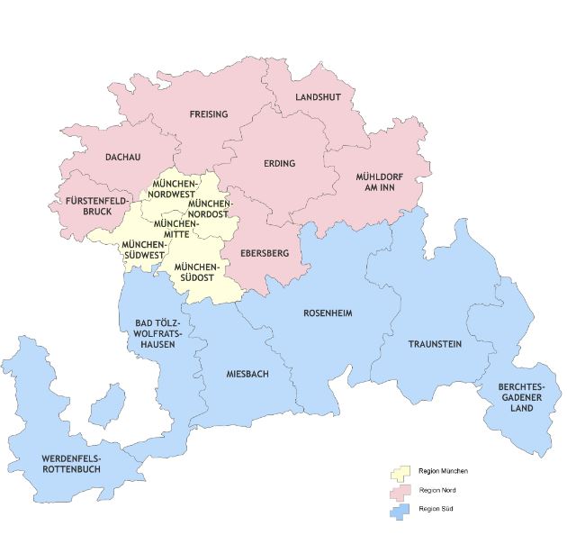 Karte Dekanate