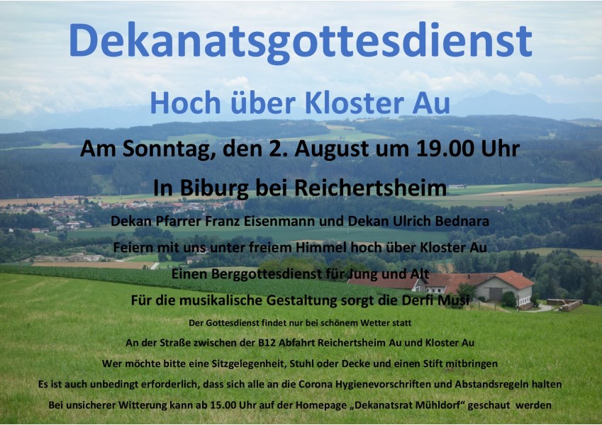 Einladung Dekanatsgottesdienst