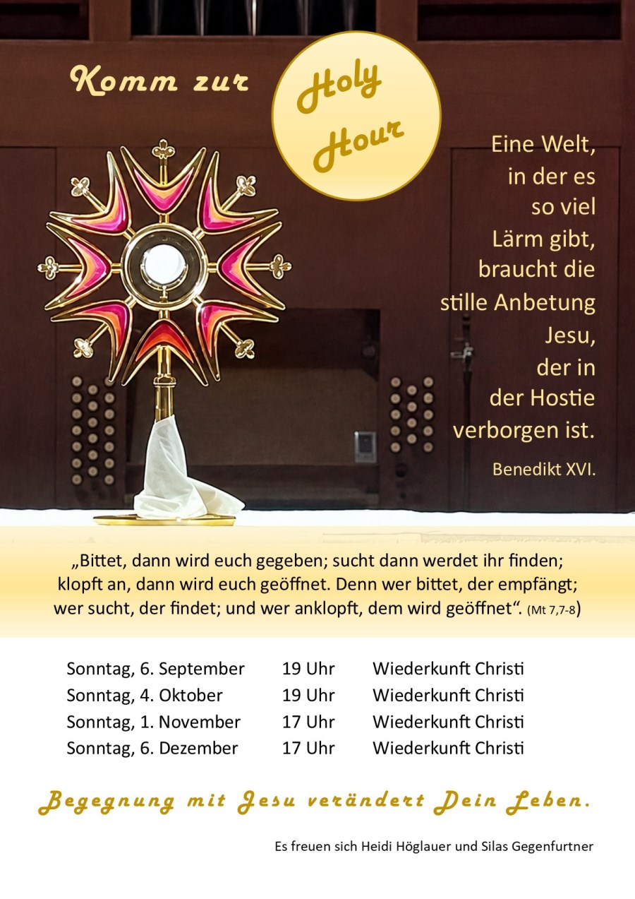 Einladung zur Holy Hour