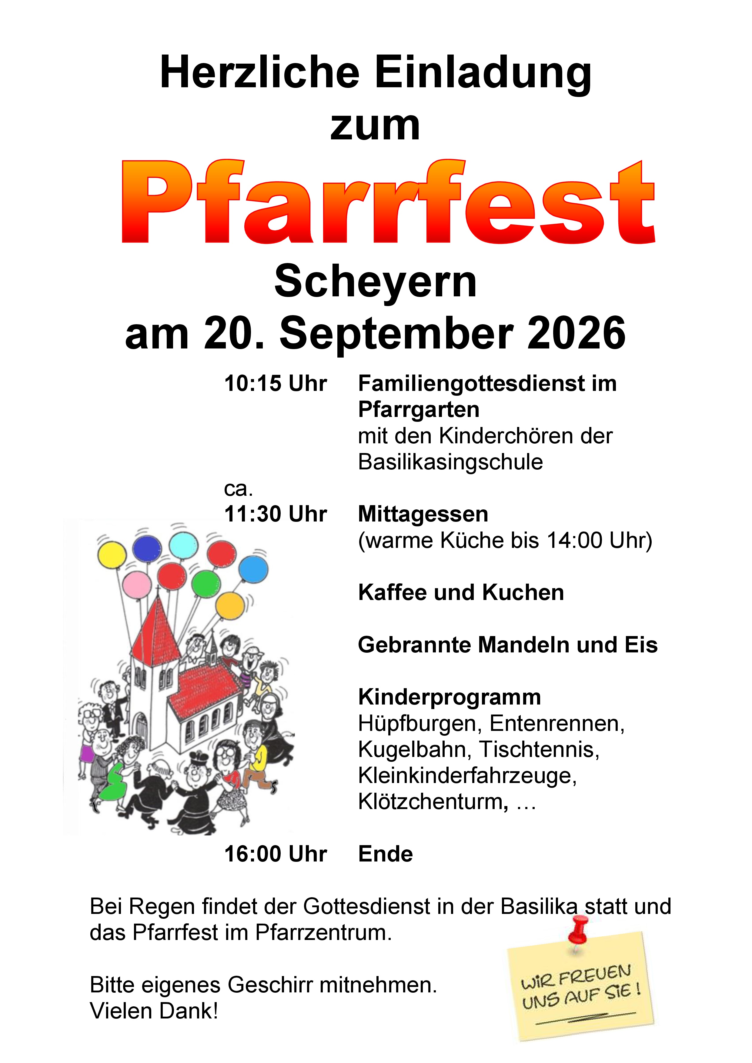 1b Plakat Pfarrfest Scheyern 2026