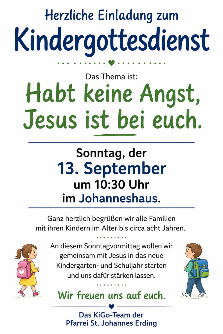 Kindergottesdienst September 2026