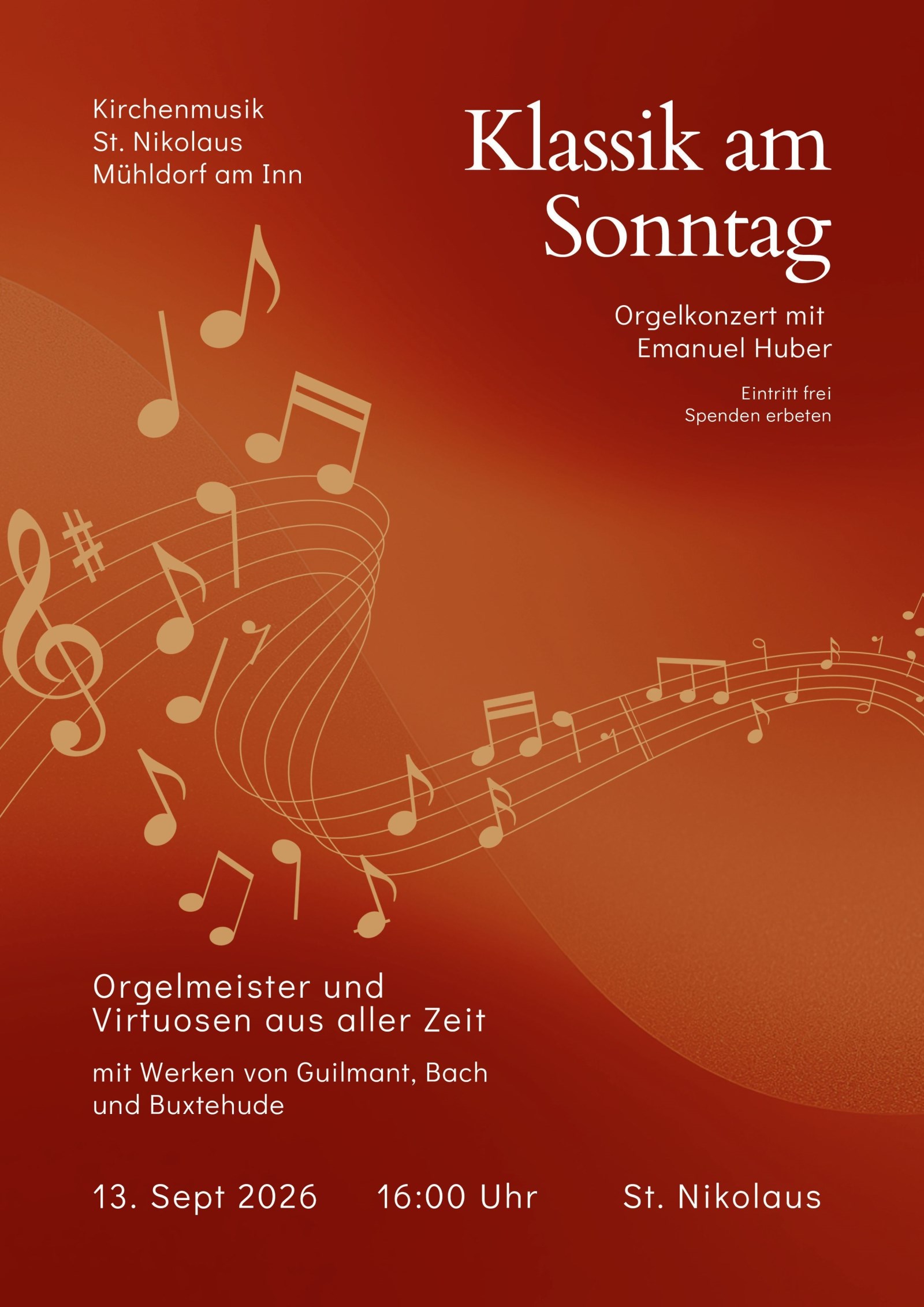 Klassik am Sonntag 13.09.2026