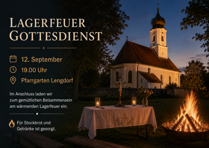 Flyer Lagerfeuergottesdienst