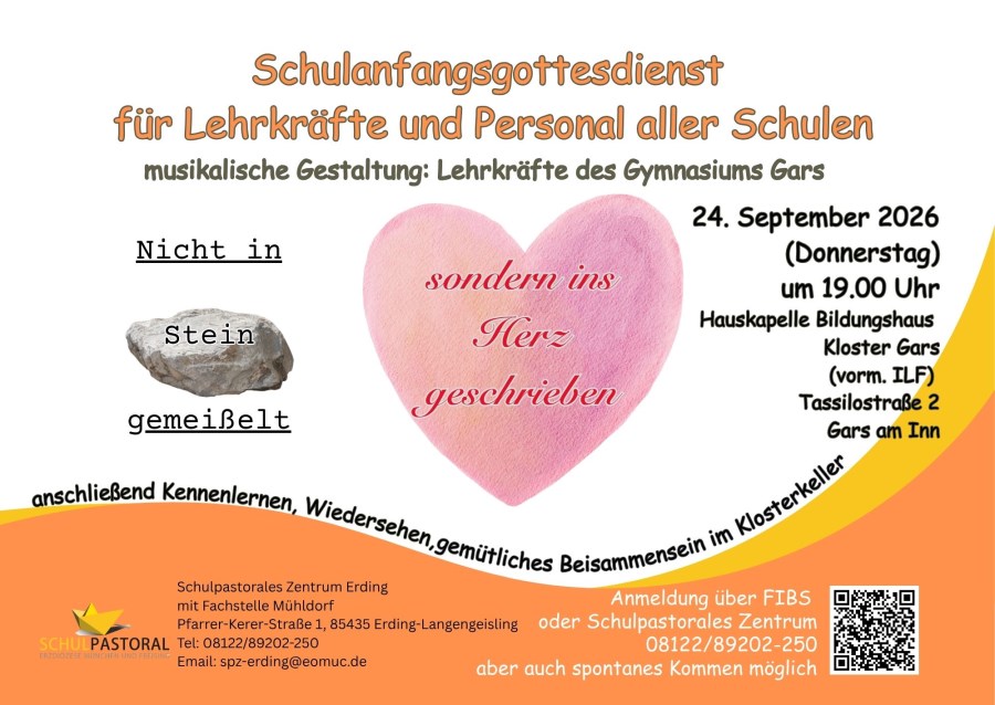 Nicht in Stein gemeißelt sondern ins Herz geschrieben steht in einem Stein und in einem Herz