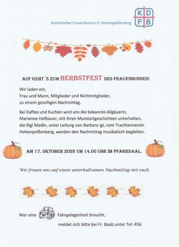 Herbstfest 2026