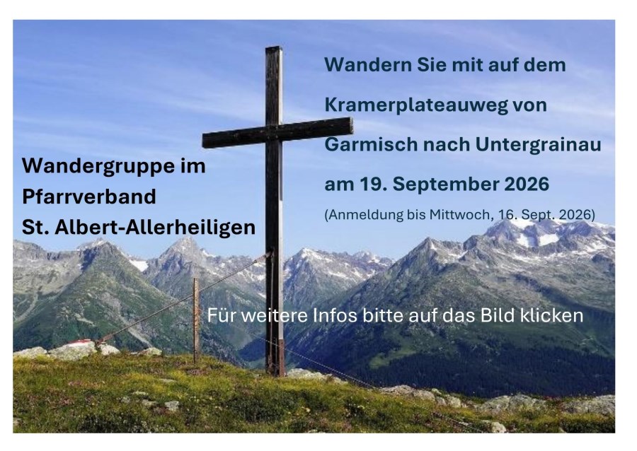 Wanderung am 19. September 2026 auf dem Kramerplateauweg von Garmisch nach Untergrainau