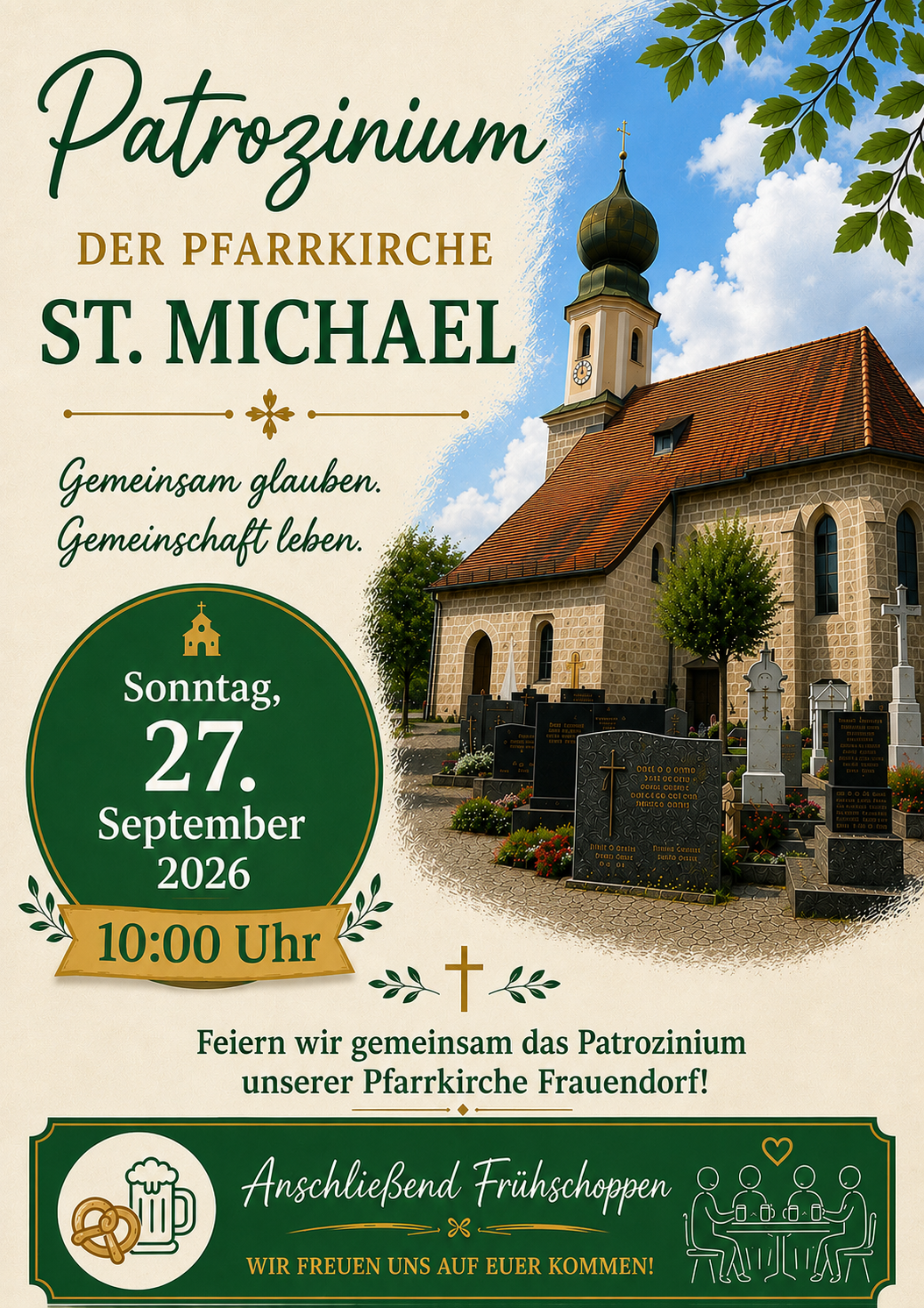 Flyer Einladung Patrozinium St. Michael Frauendorf 2026