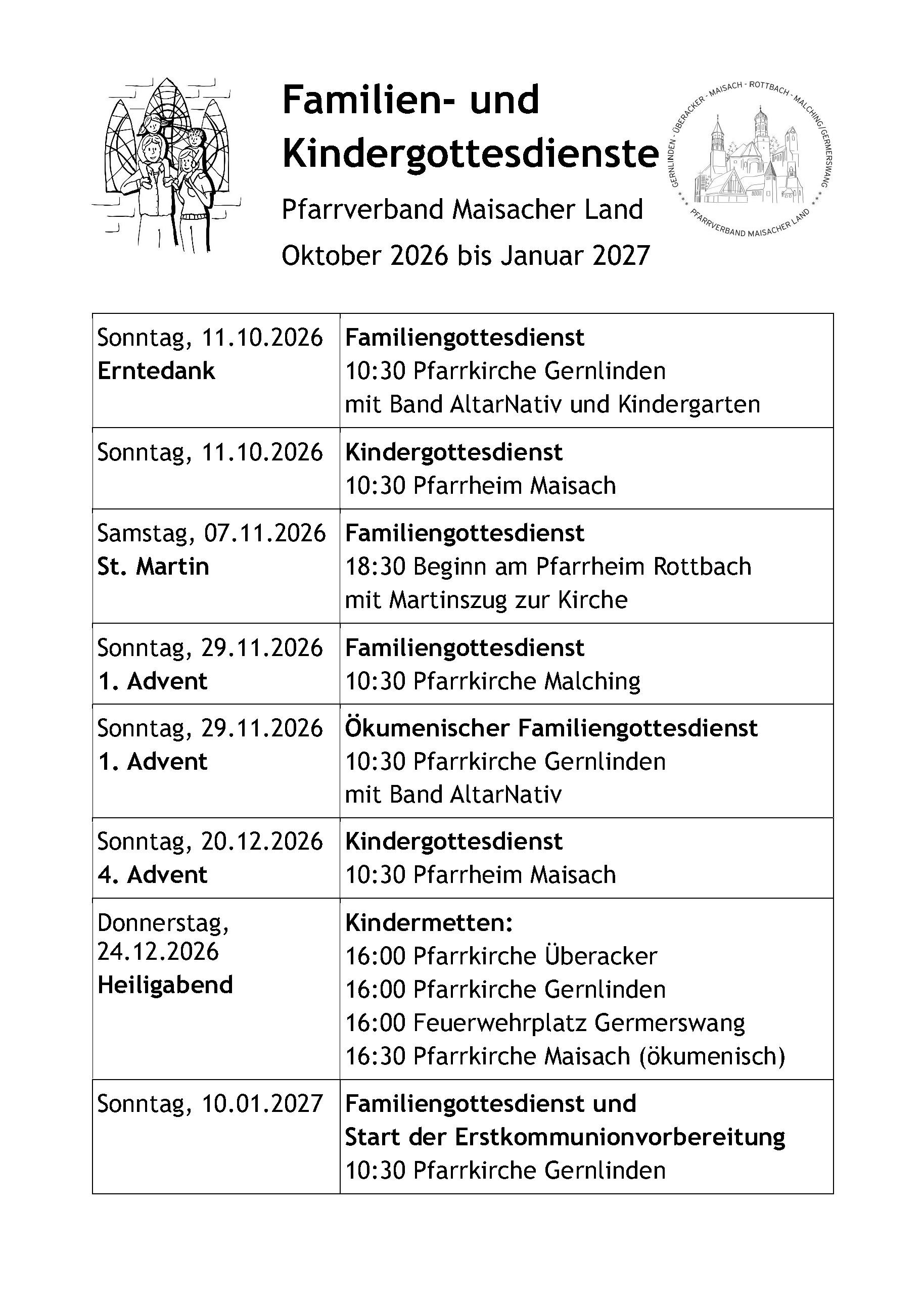 Aushang FaGo September 2026 bis Januar 2027