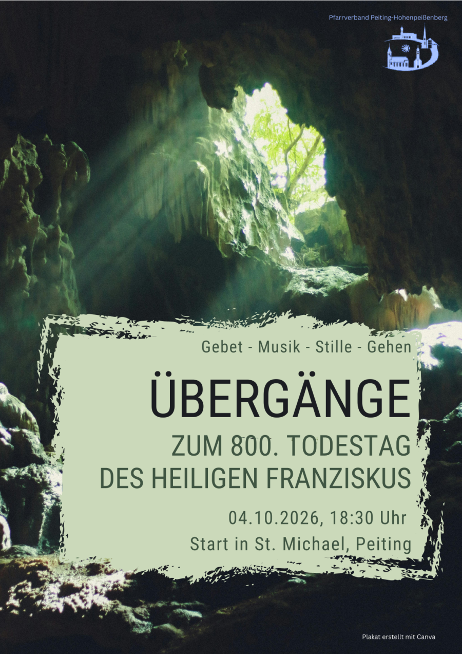 2026-10-04  Übergänge, 800 Jahre Todestag Franziskus