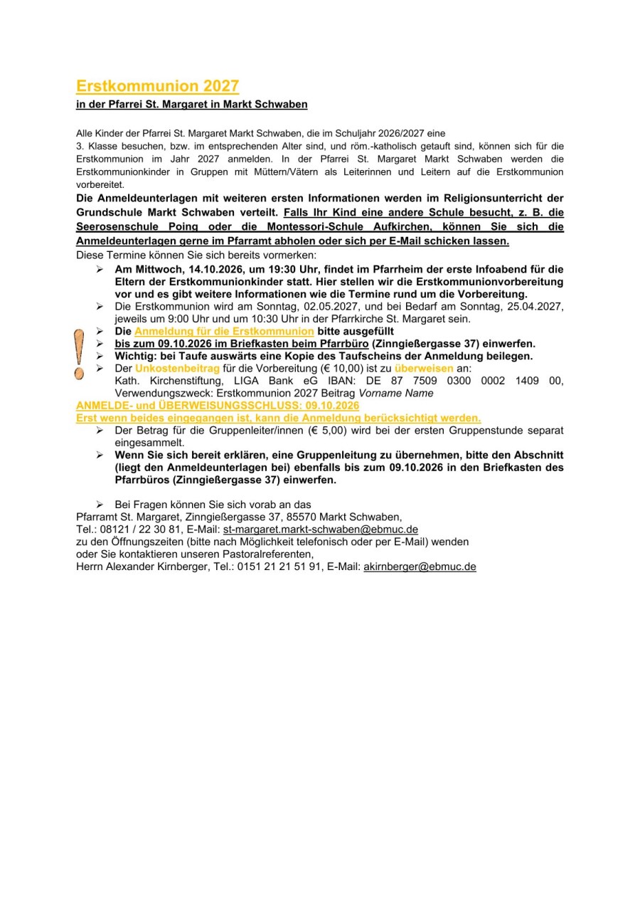 2027_Kommunion_Anmeldung Text Aushang, PN, Presse_E-1
