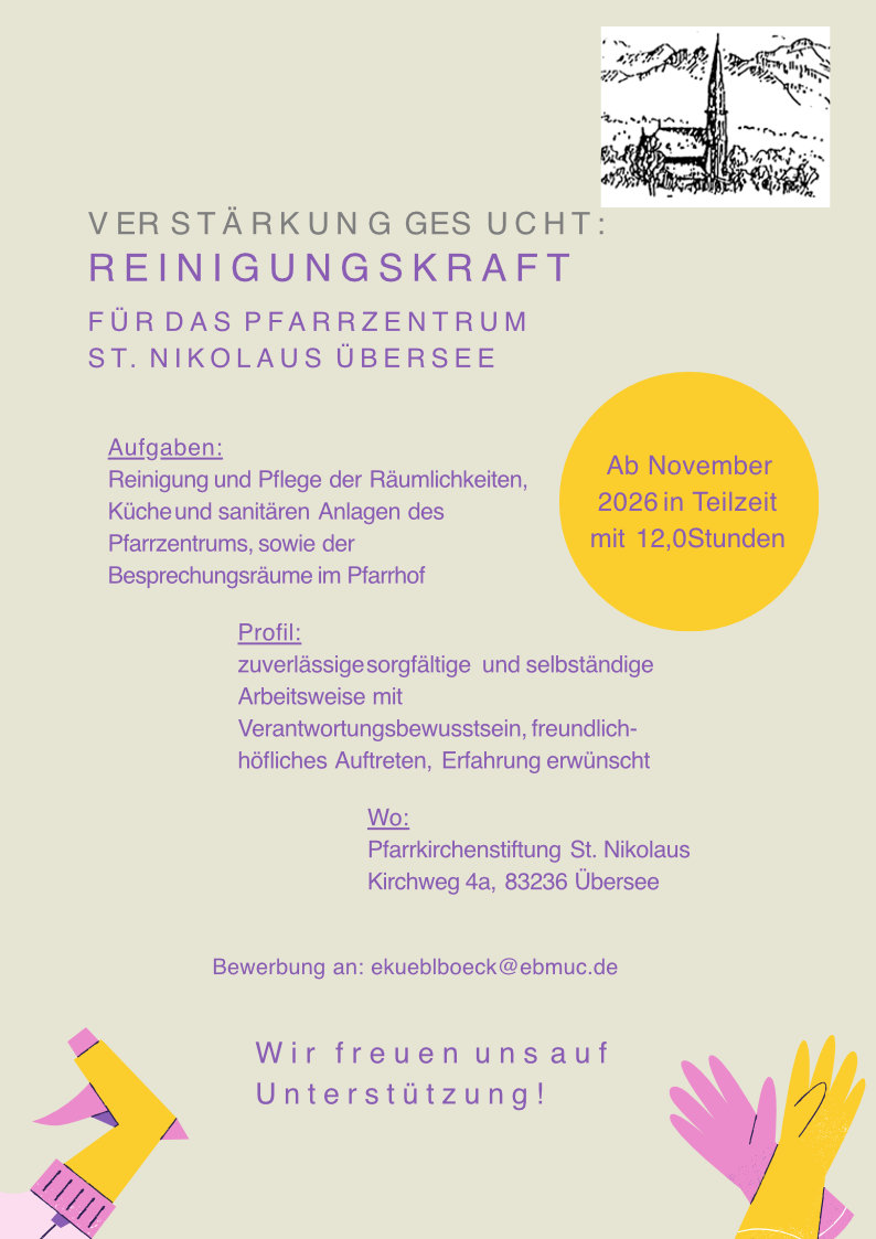 StellenausschreibungReinigung
