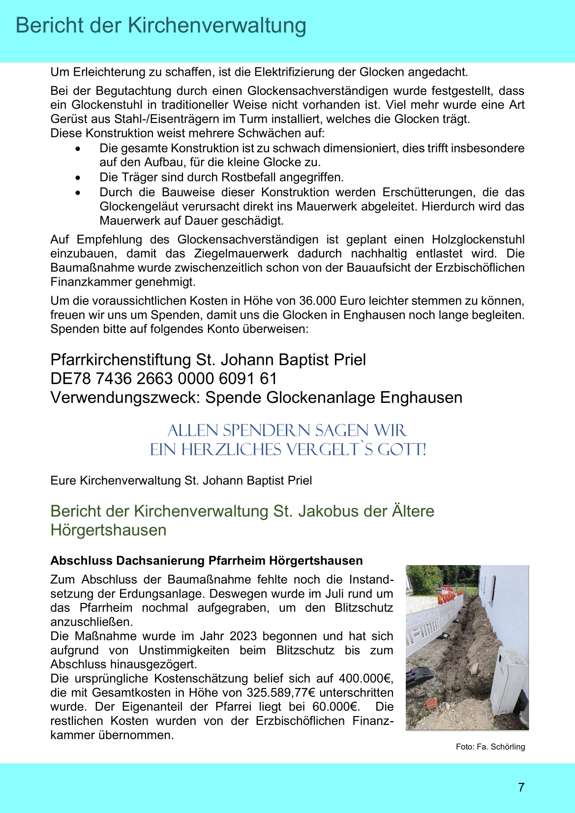 Pfarrblatt für die Pfarrverbände Hörgertshausen-Gammelsdorf und Mauern 05.Oktober bis 02.November 2026 Seite 07