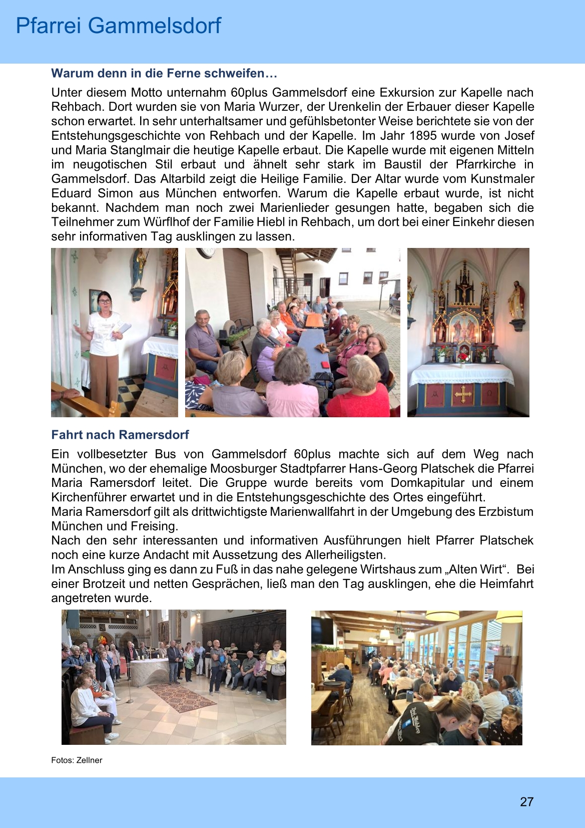 Pfarrblatt für die Pfarrverbände Hörgertshausen-Gammelsdorf und Mauern 05.Oktober bis 02.November 2026 Seite 27