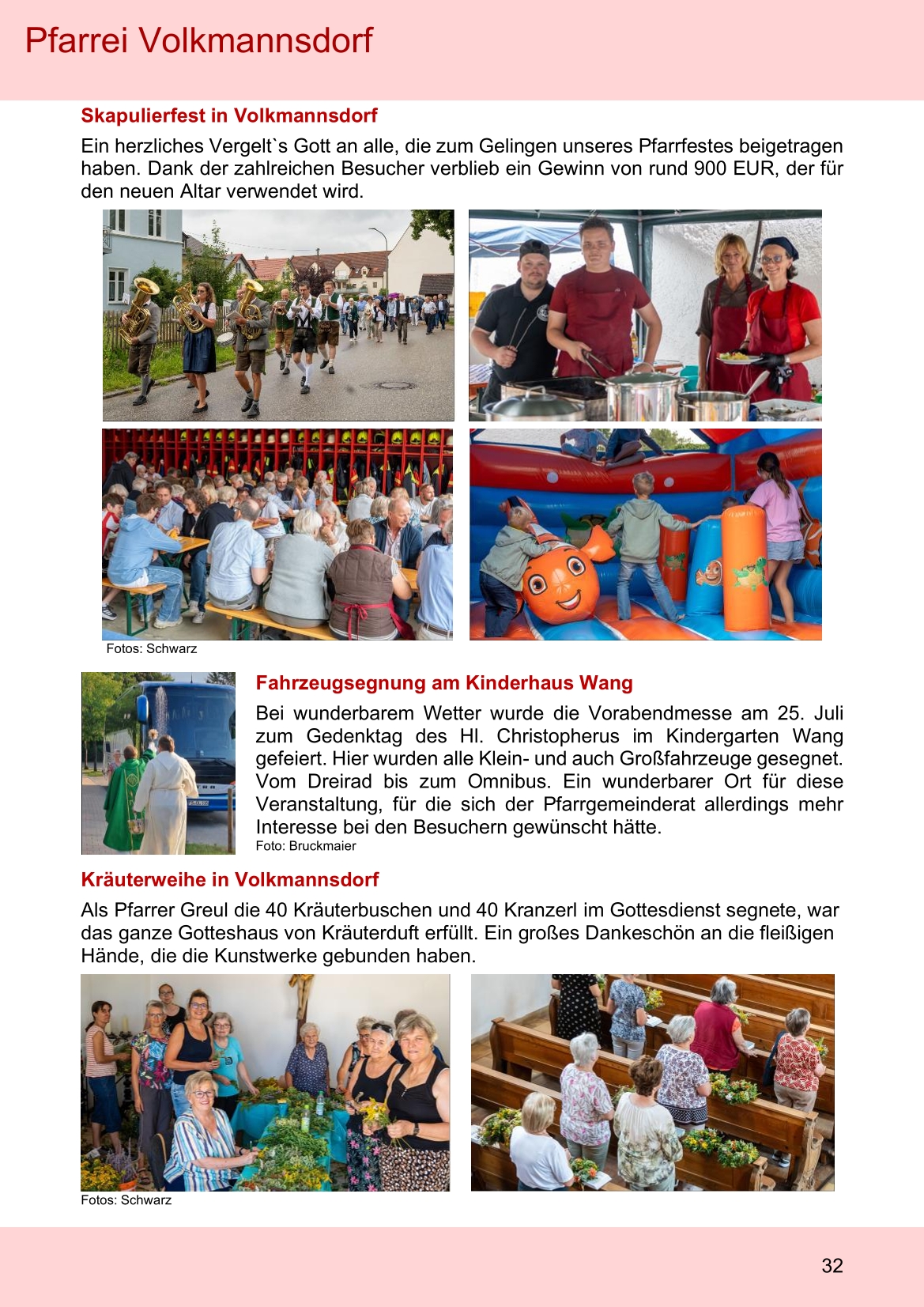 Pfarrblatt für die Pfarrverbände Hörgertshausen-Gammelsdorf und Mauern 05.Oktober bis 02.November 2026 Seite 32