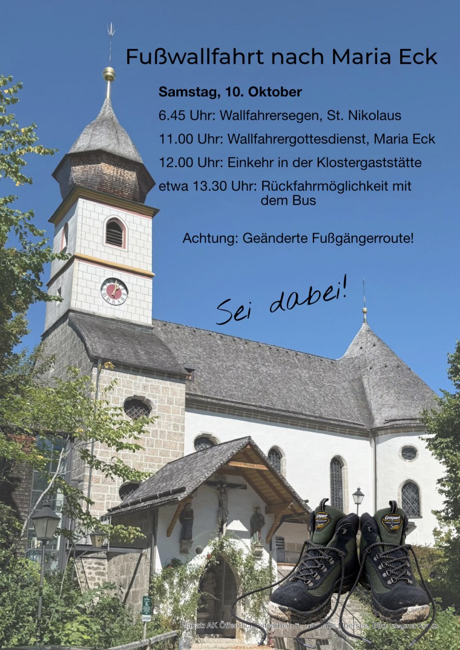 Plakat, Fusswallfahrt