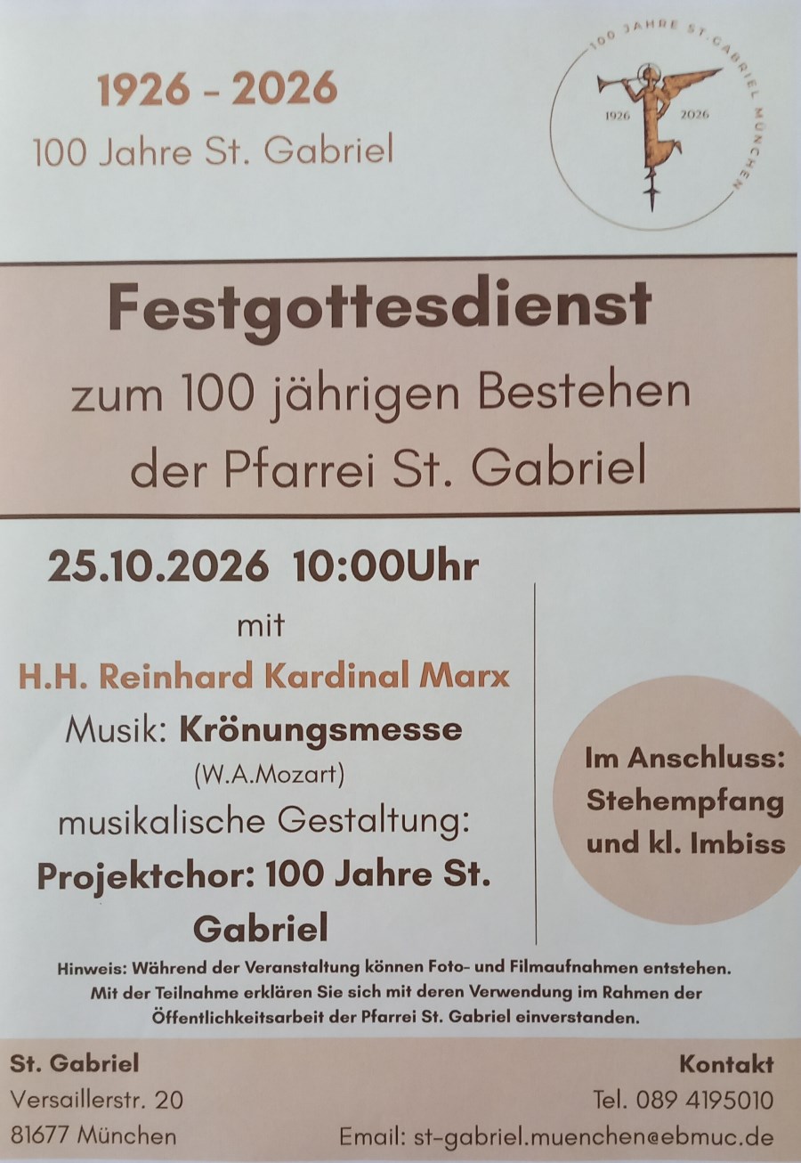 Plakat-Festgottesdiesnt