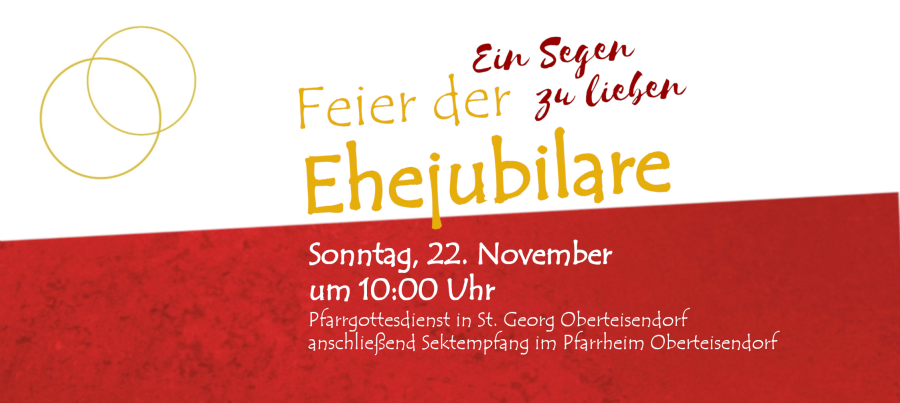 Einladung zur Feier der Ehejubilare