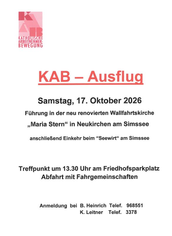 KAB Ausflug Okt. 26