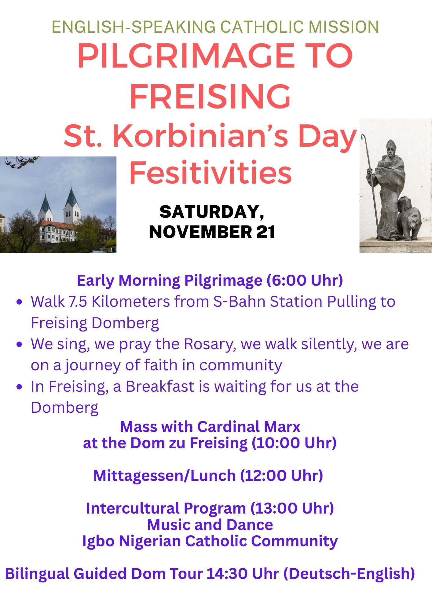 Saint Korbinian 
2026 Festivities