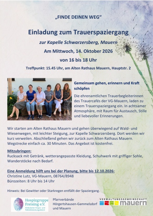 Flyer Trauerspaziergang