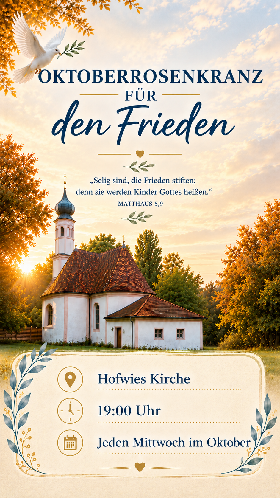Flyer Friedensrosenkranz 10/2026
