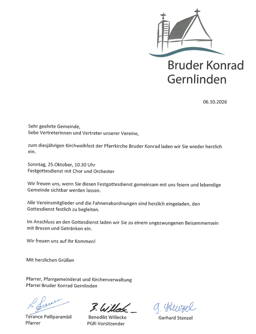 Kirchweihfest 2026 Gernlinden